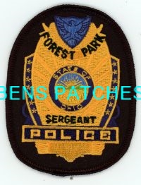 OHIO,FOREST PARK POLICE BADGE PATCH SERGEANT 1